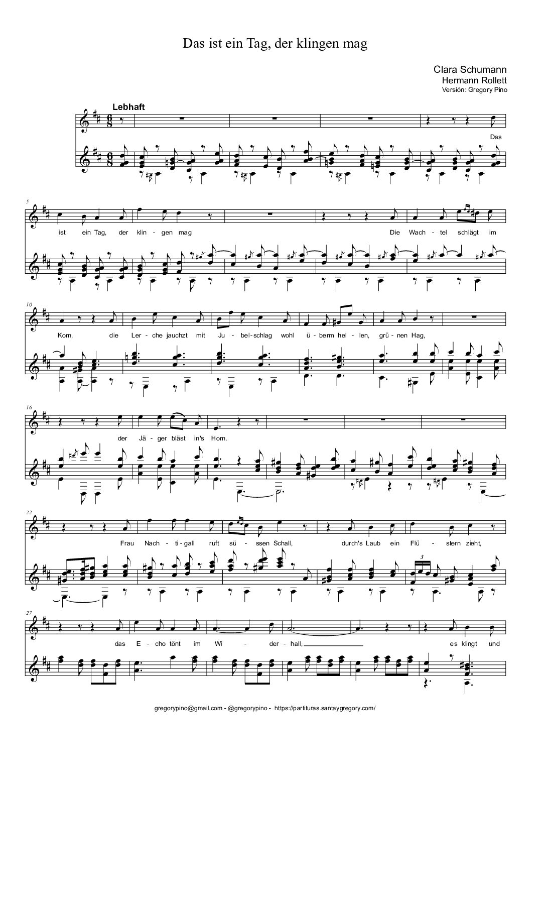 Das ist ein Tag... Clara Schumann