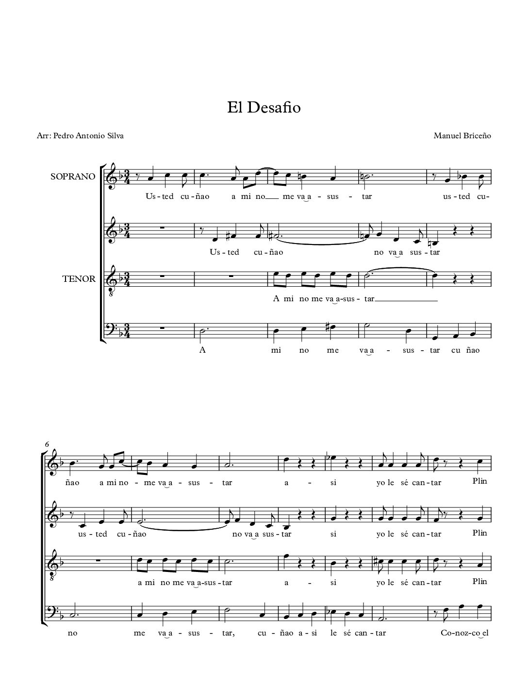 El desafío - Manuel Briceño